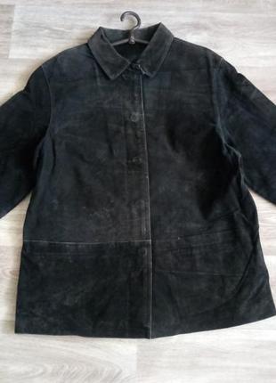 Кожаная, замшевая куртка, пиджак на потайных пуговках с карманами 142 фото