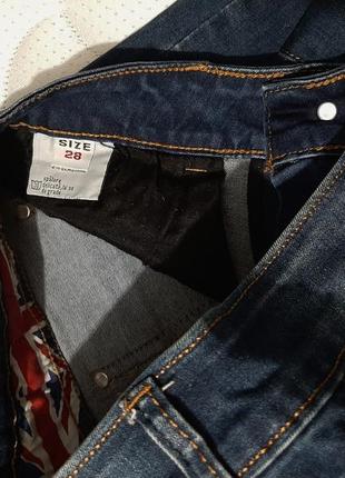 Стильные джинсы синие слимы зауженные на парня/ мужские румыния котон+эластан10 фото