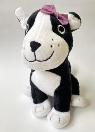 Мягкая игрушка собачка собака с бантиком4 фото