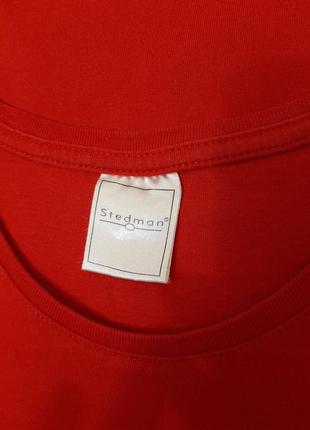 Stedman футболка красная короткие рукава летняя "сяйво надій"  на девушку/женская4 фото