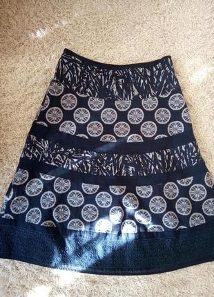 Натуральна спідниця, льон, бавовна, monsoon