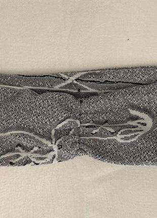 Серая   повязка трикотажная с драпировкой 7 и 7.5 см2 фото