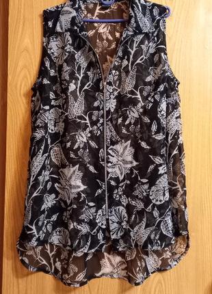 Индия -блузон прекрасный в принт🗯🖤🗯🖤