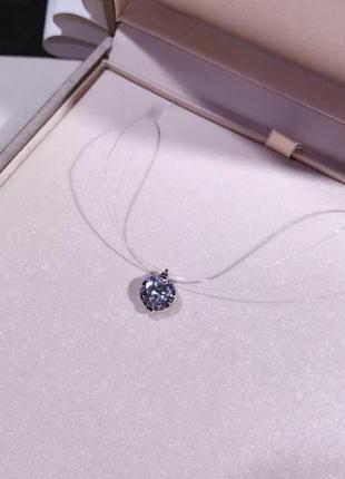 Новий шикарний новий микродермал підвіска камінчик на волосіні кристал1 фото