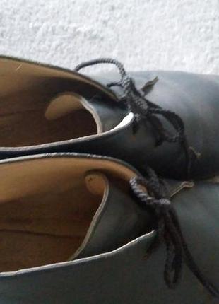 Демисезонные кожаные ботинки5 фото