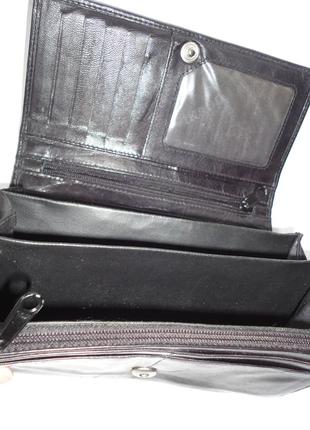 Шкіряний гаманець ikado великий, натуральна шкіра, в ідеалі4 фото