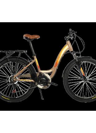 Cross велосипед cross elite 26" 17" коричневий