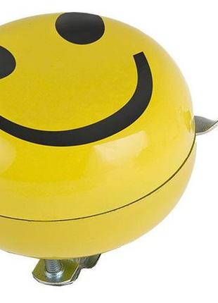 Дзвінок m-wave big ding dong жовтий, смайл (a-dkl-0093)