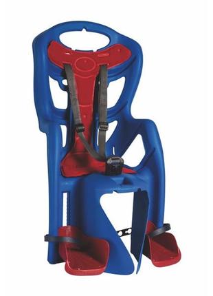 Велокрісло дитяче bellelli pepe clamp, на багажник, 22 кг синій (a-pz-0203)1 фото