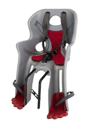 Велокрісло дитяче bellelli rabbit b-fix до 15 кг, спереду, сірий (wyp949)