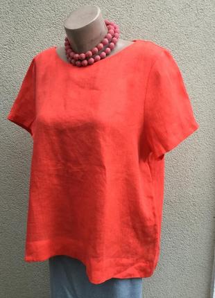 Красная блуза,рубаха в этно,бохо стиль,лен100%,большой размер2 фото