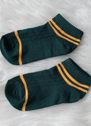 Носки, носочки, носки с полосками, с полосами, зеленые, зелені, р 35-362 фото