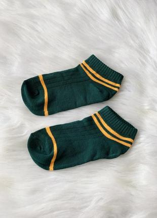 Носки, носочки, носки с полосками, с полосами, зеленые, зелені, р 35-36