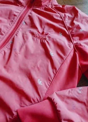 Женская ветровка adidas, женская розовая ветровка, женская куртка, женская спортивная кофта, женская обувь, женская одежда3 фото