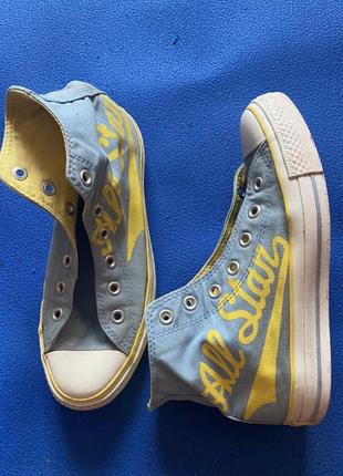 Желто голубые конверсы converse 39р