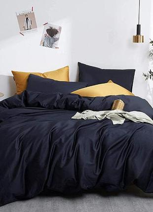 Постельное белье royal navy premium сатин однотон