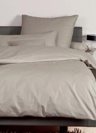Постельное белье smoky nude elite сатин страйп