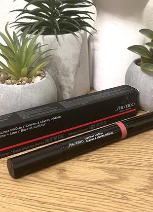 Оригінал олівець праймер для губ shiseido lip liner inkduo 04 rosewood оригинал карандаш бальзам для губ