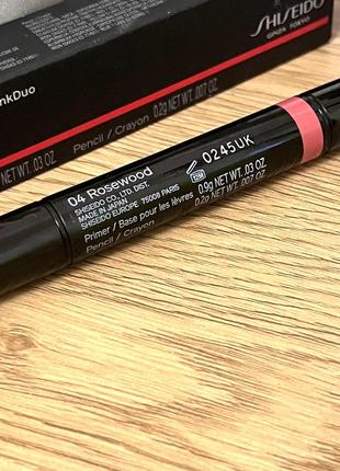 Оригинальный карандаш праймер для губ shiseido lip liner inkduo 04 rosewood оригинал карандаш бальзам для губ2 фото