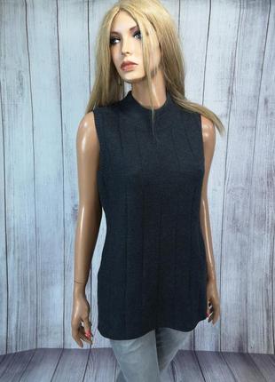 Кофта безрукавка стильна splash, подовжена