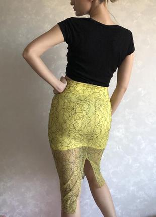 Кружевная юбка zara2 фото