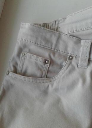 Брендовые базовые брюки стрейчевые бежевые прямые damart  батал3 фото