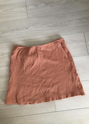 Стильная летняя хлопковая юбка3 фото