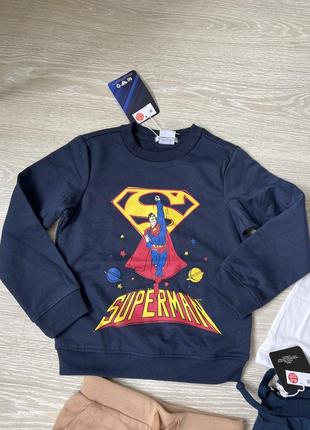 Утепленный свитшот супермен super man 98