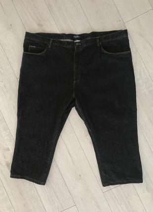 Черные джинсы батал, мужские большие джинсы.