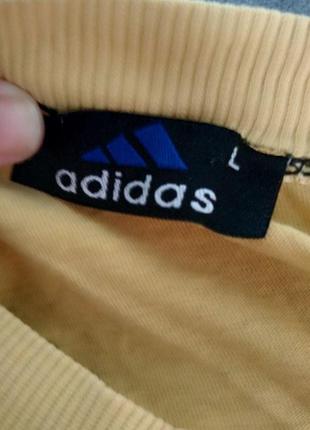 Кофта мужская adidas, размер l, желтая4 фото