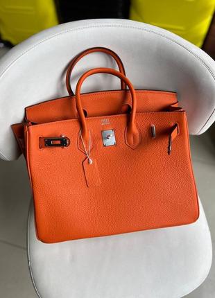 Hermes birkin 35 см натуральная кожа9 фото