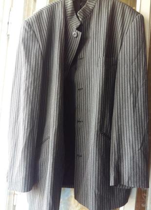 Стильный пиджак жакет в полоску stonebridge52-54р.