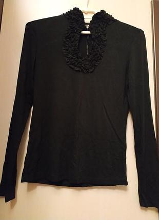 ♡♡☙черная водолазка☙♡♡♡☙ с декором♡♡ воротником♡♡☙
