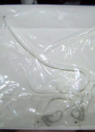 Кружевная спинка-борцовка белая для бюстгальтера5 фото