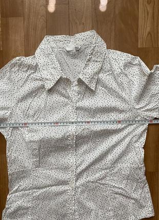 Коттоновая блуза-рубашка 12-14 р. (46-48 наш)6 фото
