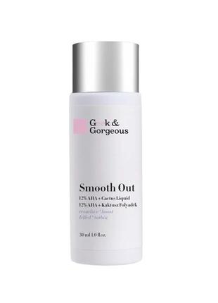 Эксфолиант из 12% гликолевой и молочной кислоты - geek &amp; gorgeous smooth out, 30 мл