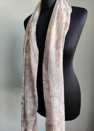 Брендовый шелковый шарф , палантин, платок7 фото