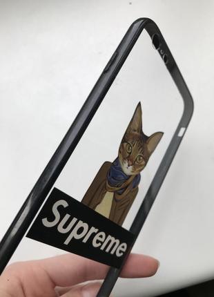 Чехол кот supreme на айфон 6+ суприм2 фото