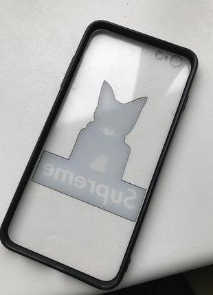 Чехол кот supreme на айфон 6+ суприм3 фото