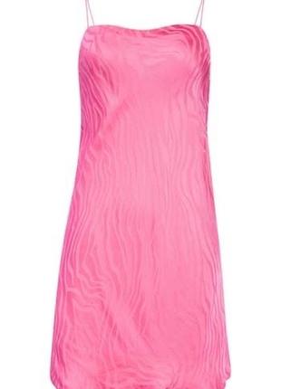 Сарафан фуксія рожеве плаття атласне плаття zara c&amp;a сатиновое платье шелковое платье комбинация платье с разрезами сарафан