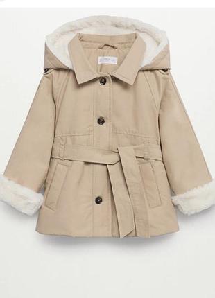 Пальто плащ тренч mango