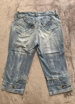 Бриджи джинсовые сезон - лето размер 34 цвет голубой