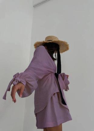 Муслиновый костюм женский10 фото