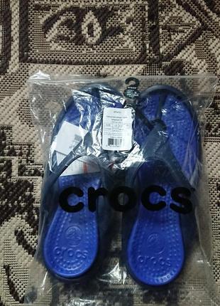 Брендовые фирменные шлепки crocs,оригинал,новые с бирками.