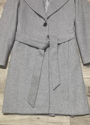 Шерстяное классическое пальто esprit, р.xs3 фото