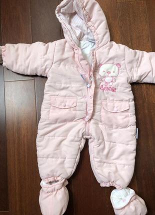 Красивый демисезонный комбинезон на 6-12 месяцев в идеале
