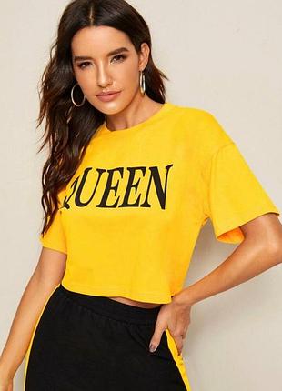 Костюм трикотажний спідниця міді довга юбка + топ футболка спортивний комплект по фігурі зручний чорний жовтий2 фото