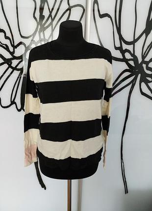 Смугастий светр оверсайз від h&m