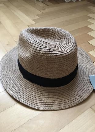 Капелюшок капелюх федора, шляпа солом’яна капелюх шляпка федора капелюх zara4 фото