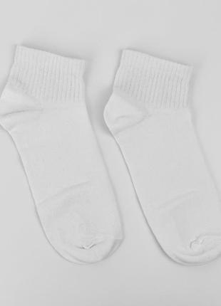 Короткие белые женские  носки (p009)
